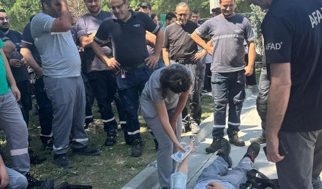 AFAD’dan uygulamalı yangın ve tahliye tatbikatı