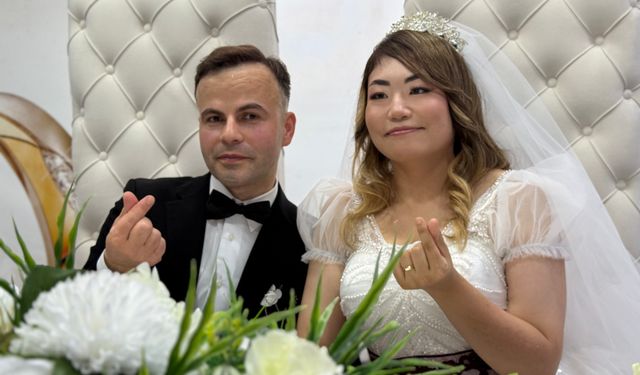 Japonya’dan gelin geldi: 13 bin kilometrelik aşk