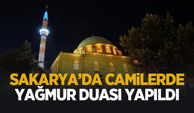 Tüm camilerde yağmur duası yapıldı