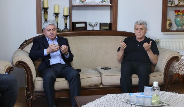 Vali Doğan'dan Cemal Yaman'a taziye ziyareti
