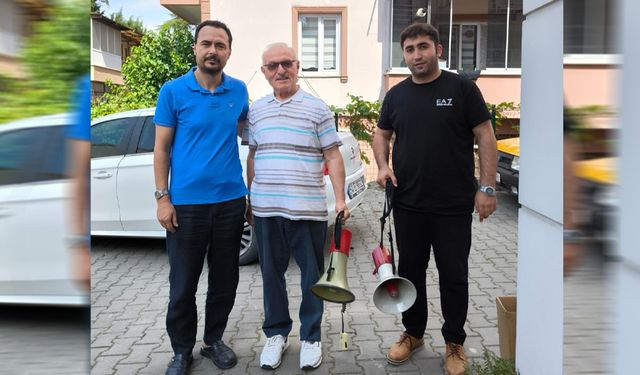 Arama kurtarma ekiplerine megafon desteği