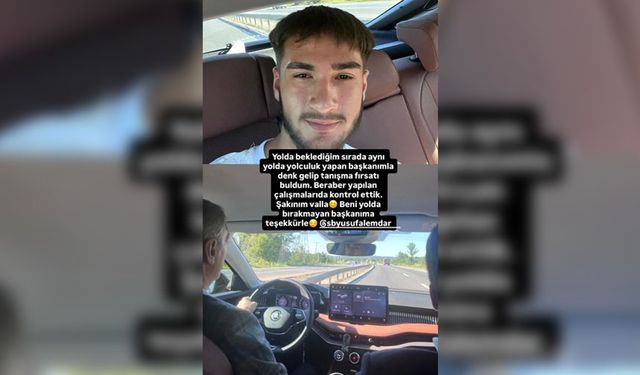 Başkan Yusuf Alemdar, Karasu’da otostop yapan genci aracına aldı