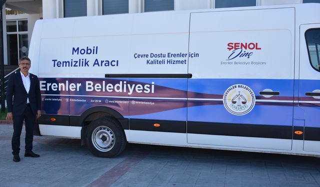 Erenler'de mobil temizlik aracı hizmete başladı