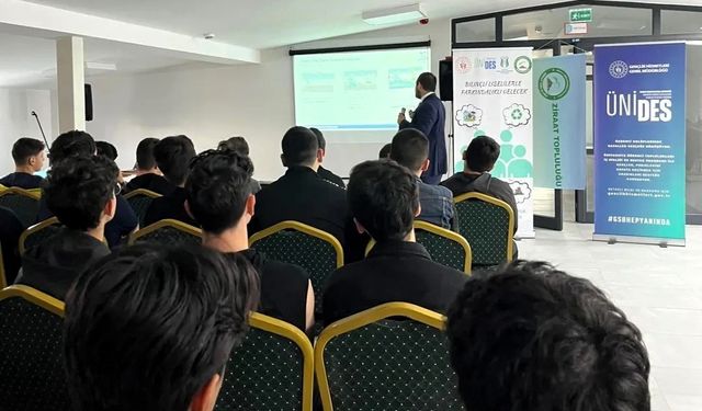 SUBÜ öğrencilerinin ÜNİDES projesiyle liseli gençlere afet ve iklim bilinci aşılandı