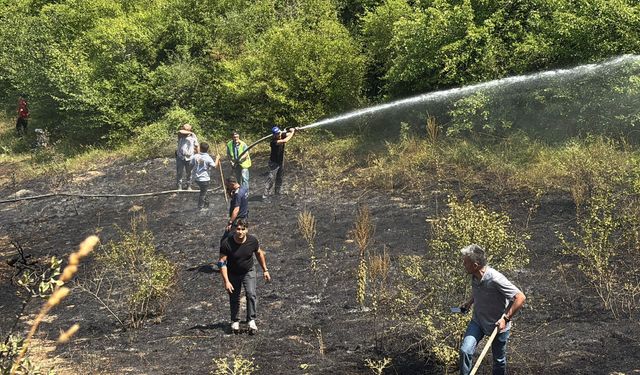 Orman yangını kısa sürede kontrol altına alındı