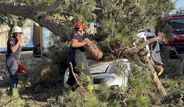 Aracıyla düz yolda giderken kabusu yaşadı