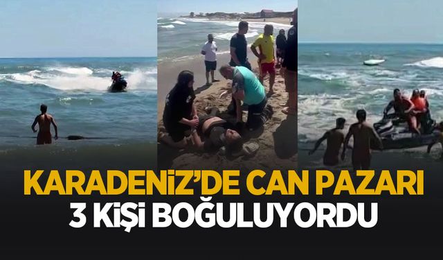 Şişme bot alobora oldu; 3 kişi boğulmaktan son anda kurtarıldı