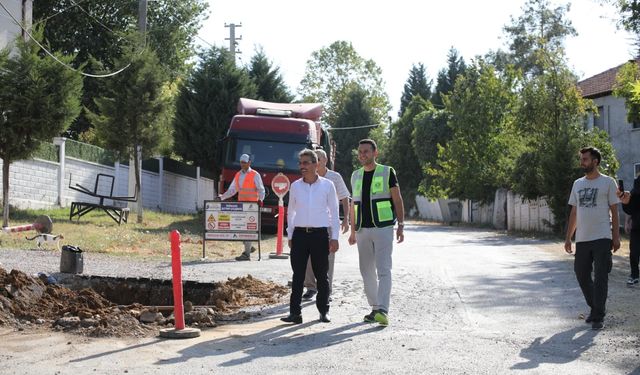 Başkan Şenol Dinç doğal gaz çalışmalarını yerinde inceledi