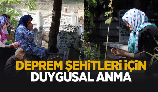 Sakarya’da deprem şehitleri, mezarları başında anıldı