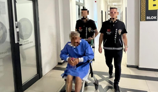 Karısını öldürmüştü, tekerlekli sandalyede cezaevine götürüldü
