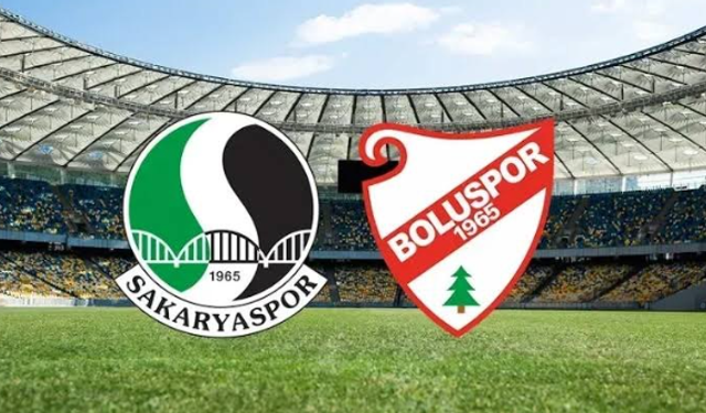 Sakaryaspor ile Boluspor maçının İlk 11'leri belli oldu
