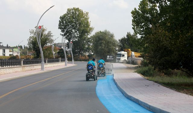 Karacasu’ya modern dokunuş: 2 kilometrelik bisiklet yolu kazandırılıyor