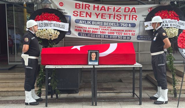 Kazada hayatını kaybeden polis memuru toprağa verildi