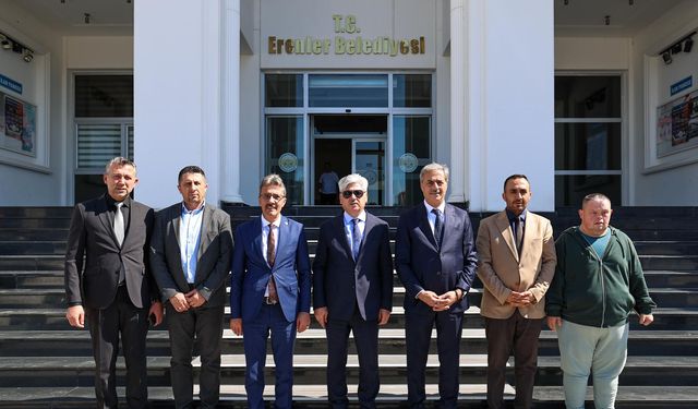 Vali Doğan ve Başkan Alemdar'dan Başkan Dinç'e ziyaret