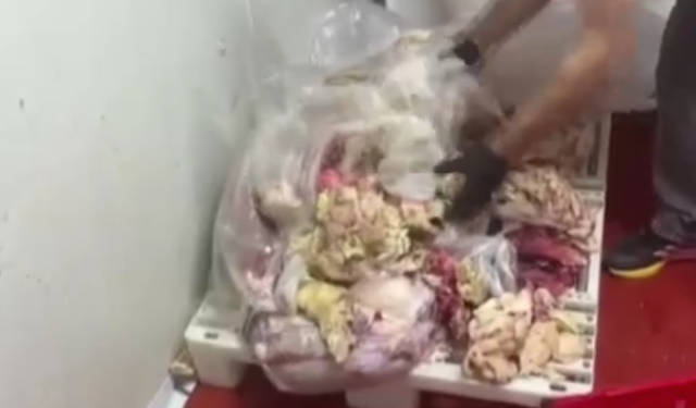 Skandal 11 ton bozuk et ve tavuk ürünü ele geçirildi