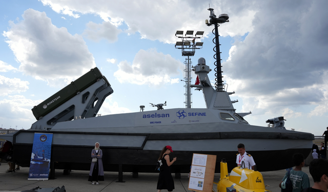 Türkiye'nin insansız deniz araçları Teknofest'te