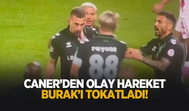 Saha içinde kavga ettiler; Caner Burak'a tokat attı