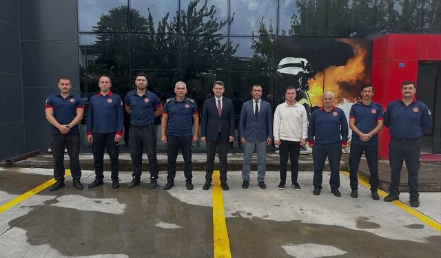 Kaymakam Gökpınar'dan itfaiye personeline ziyaret