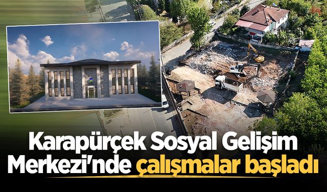 Karapürçek Sosyal Gelişim Merkezi'nde çalışmalar başladı