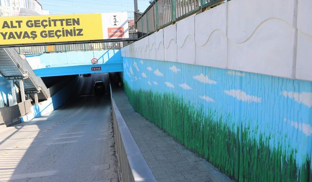 Atatürk Caddesi Alt Geçidi yeni görünümüne kavuştu