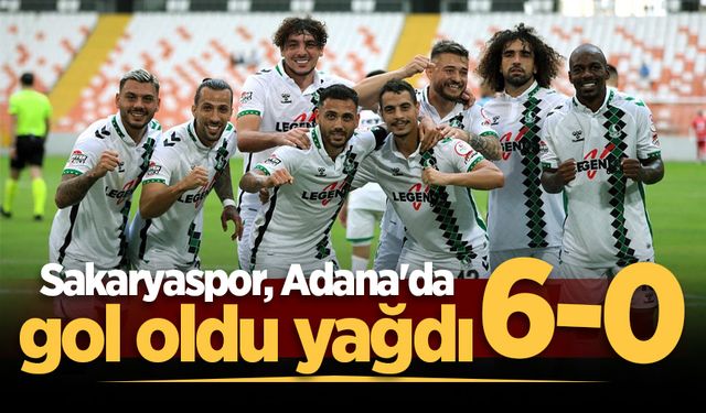 Sakaryaspor'dan 6 gollü galibiyet!
