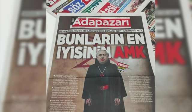 Adapazarı Gazetesi'nin 'AMK' manşeti sosyal medyada gündem oldu!