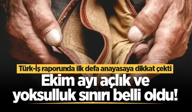 Türk-İş verileri yayımladı: Yoksulluk sınırı 90 bin TL'yi aştı!
