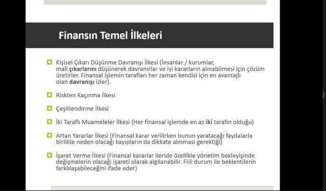 SATSO Akademi'de “Finansçı Olmayanlar İçin Finans Eğitimi”