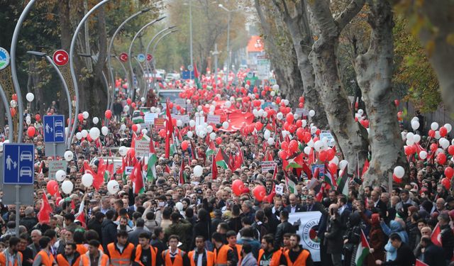 Sakarya'da Pazar günü Filistin'e destek yürüyüşü yapılacak