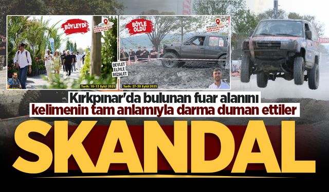 Kırkpınar’da bulunan fuar alanını kelimenin tam anlamıyla darma duman ettiler