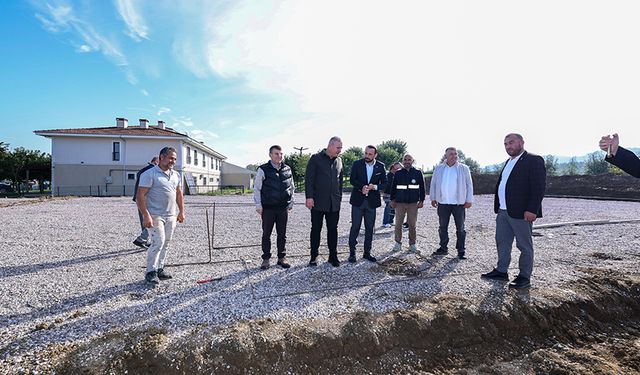 Başkan Çelik çalışmaları yerinde inceledi