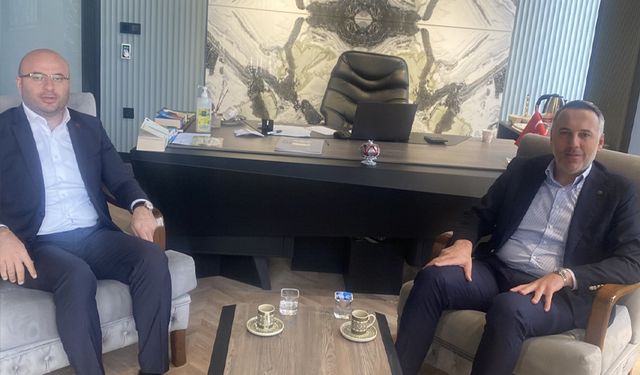 MHP İl Başkanı Alkaş, AK Parti İl Başkanı Tever’i ağırladı