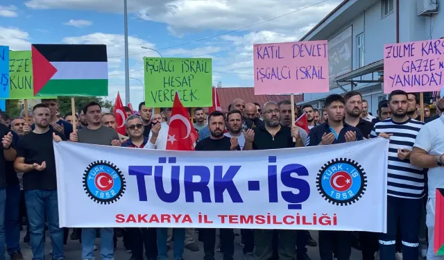 Türk-İş Sakarya’dan İsrail’in Gazze’ye saldırısına tepki: “Zulme karşı birleşmeliyiz”