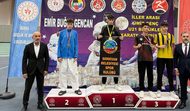 Serdivanlı karatecilerden Bursa’da madalya zaferi
