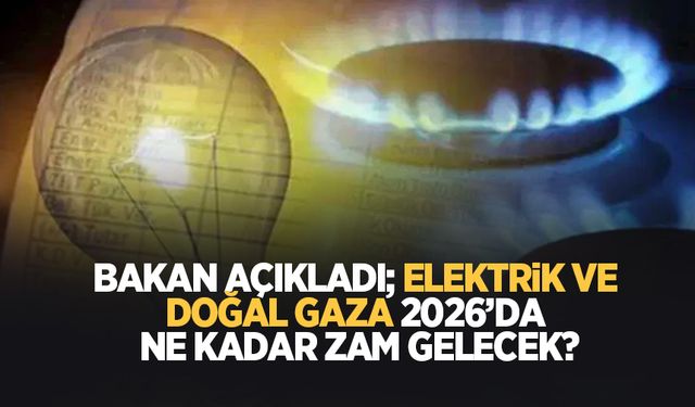 Elektrik ve doğlgaz zammı ile ilgili önemli açıklama