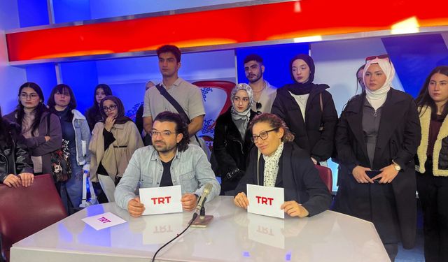 SUBÜ öğrencilerinden TRT’ye teknik gezi