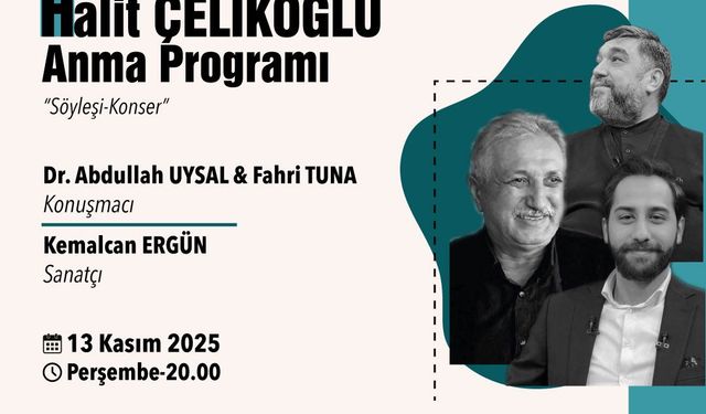 Dillerden düşmeyen şarkıların ustası Halit Çelikoğlu, Serdivan'da özel bir gecede anılacak