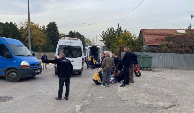 Panelvan ile çarpışan motosikletli yaralandı