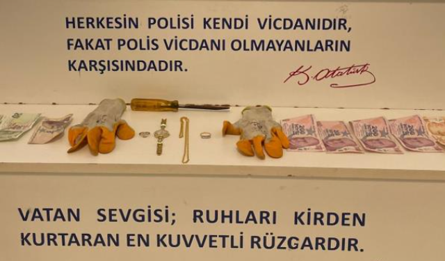 140 bin liralık ziynet eşyası hırsızlığı çözüldü
