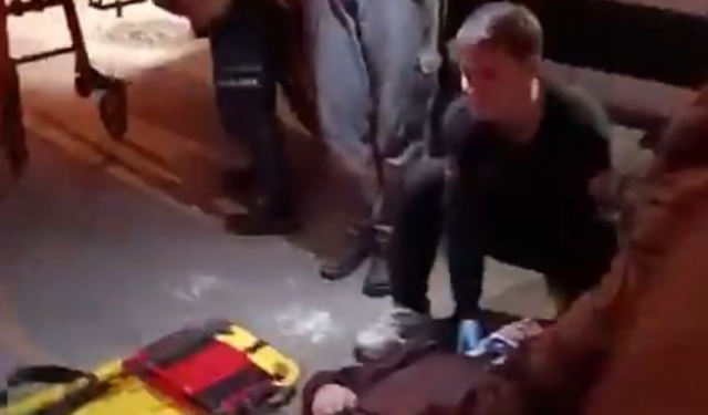 Kaçarken bekçiye çarptı