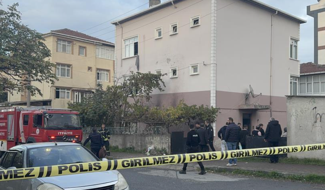 Binaya ateşe verdi; İşçiler alevlerden çarşaf bağlayarak kurtuldu