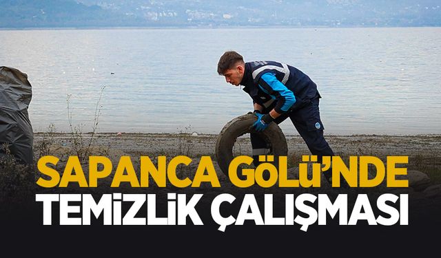 Sapanca Gölü kıyılarında temizlik