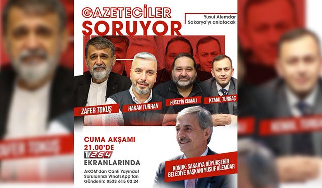 Başkan Yusuf Alemdar Gazeteciler Soruyor'da