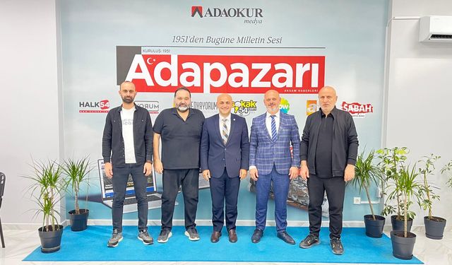 Kılıçarslan ve Sarıoğlu'ndan HALK54 ve Adapazarı Gazetesi'ne ziyaret
