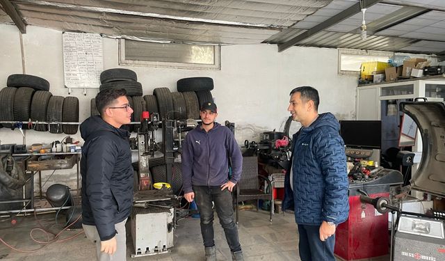 Başkan Fatih Akın’dan Dörtyol esnafına ziyaret