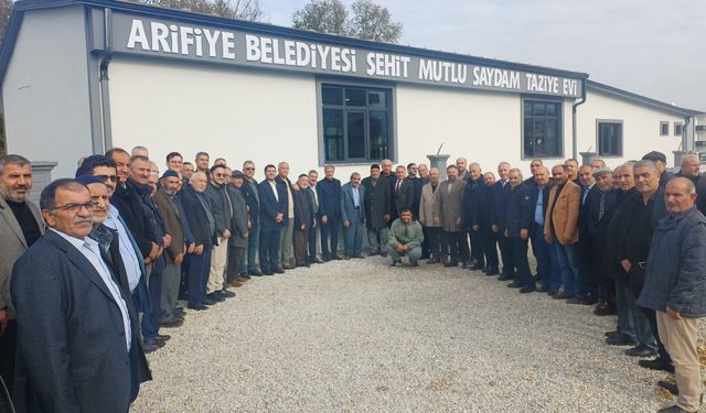 Şehit Mutlu Saydam Taziye Evi dualarla hizmete açıldı