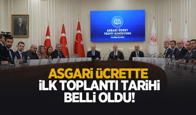 Asgari ücrette ilk toplantı tarihi açıklandı