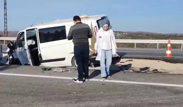 Kandıra yolunda kaza: 2 yaralı