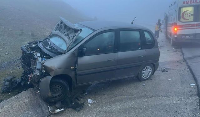 Bilecik'te iki araç kafa kafaya çarpıştı