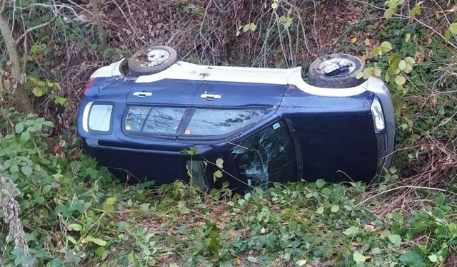 Takla atan araç boş çıktı